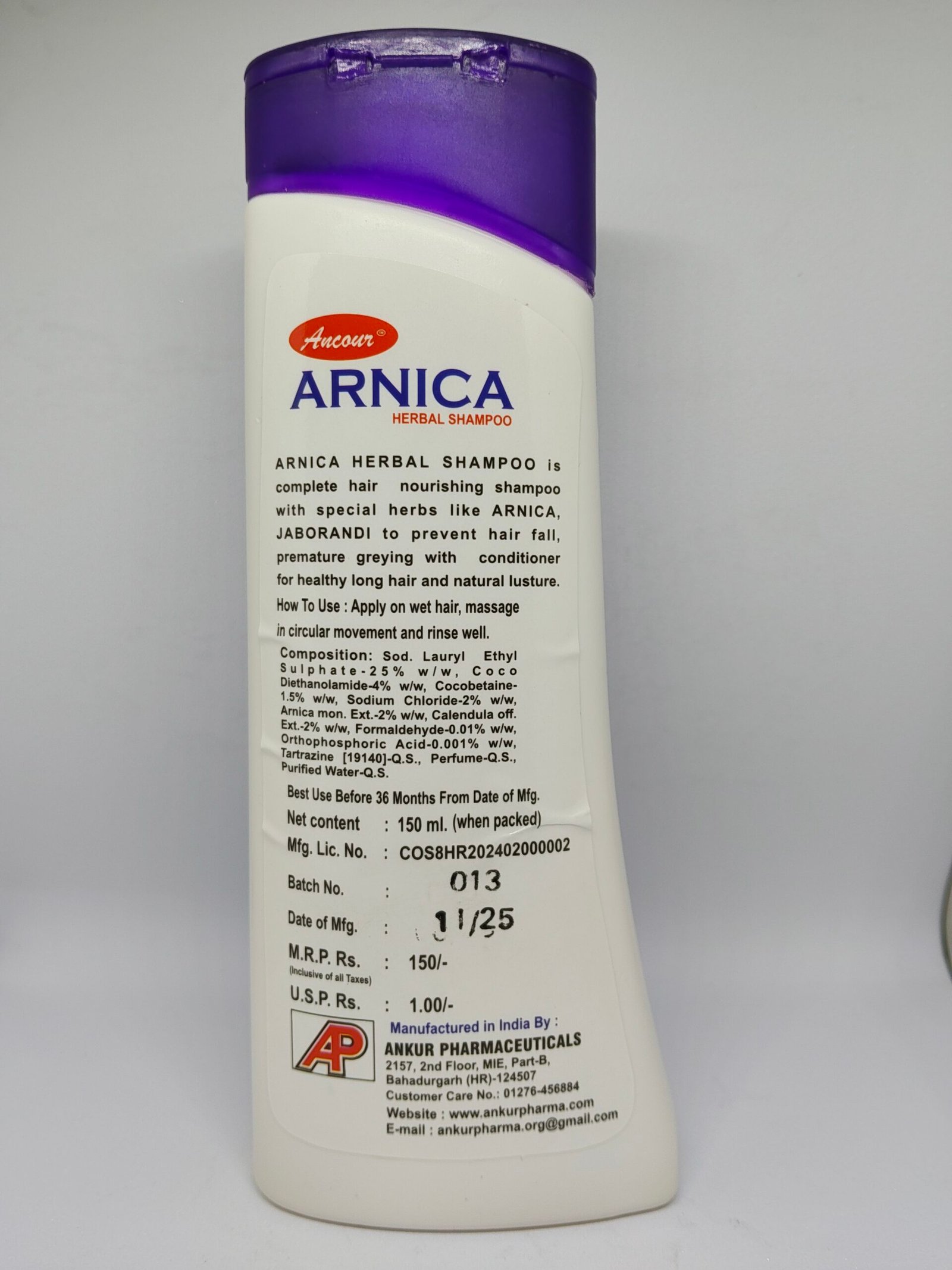 Ancour Arnica Herbal Shampoo - Image 3