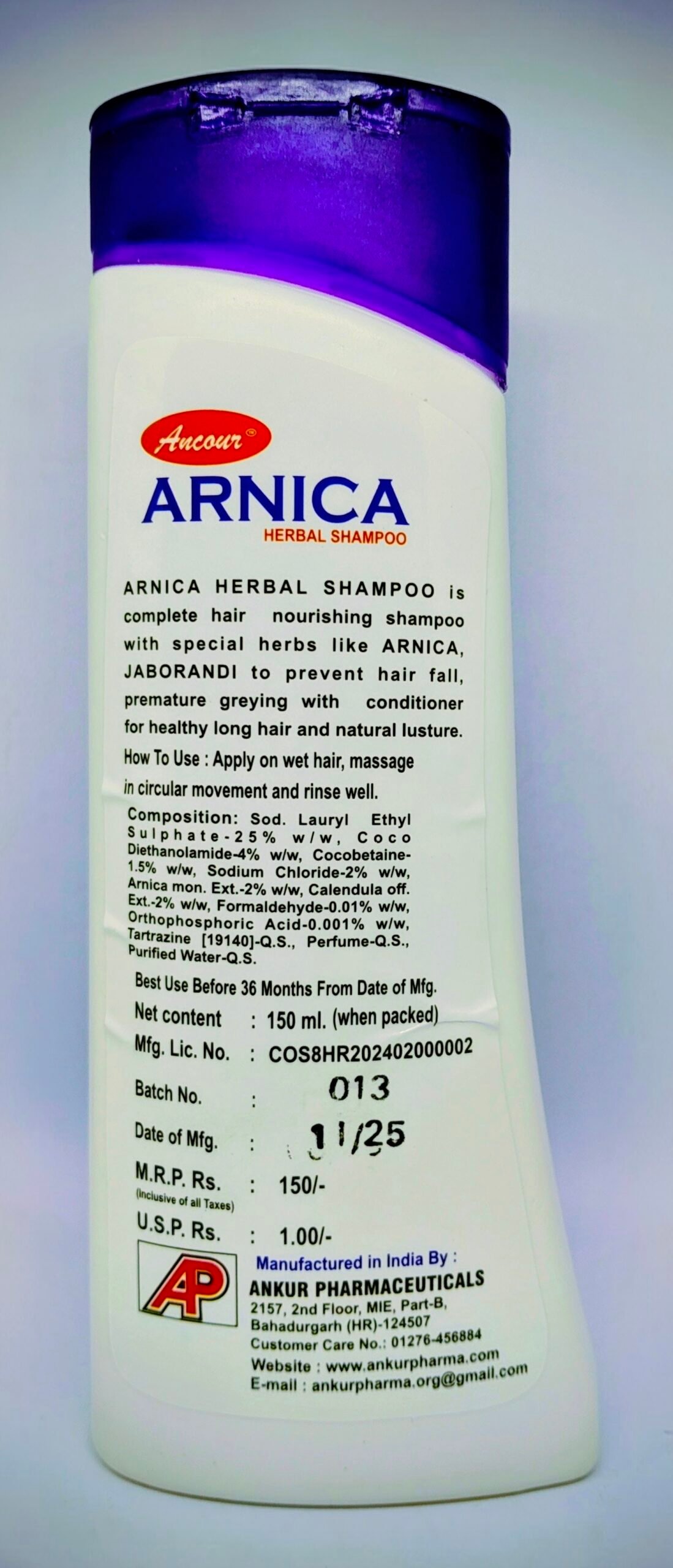 Ancour Arnica Herbal Shampoo - Image 3